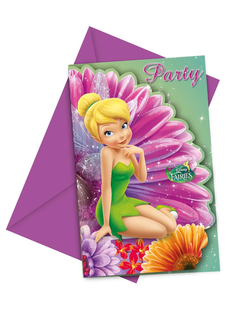 6 Fairies Magic Invitations