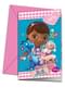 Комплект от 6 покани за Doc McStuffins