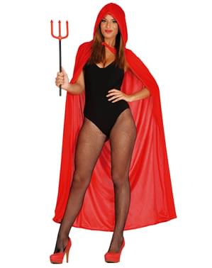 Capa de demonio de terciopelo para adulto