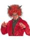 Lucifer pruik met hoorns voor volwassenen