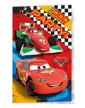 6 invitations Cars Formula