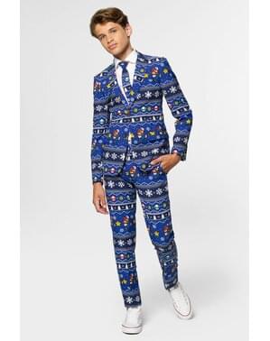 ティーンエイジャーのためのクリスマススーパーマリオブラザーズのスーツ - Opposuits