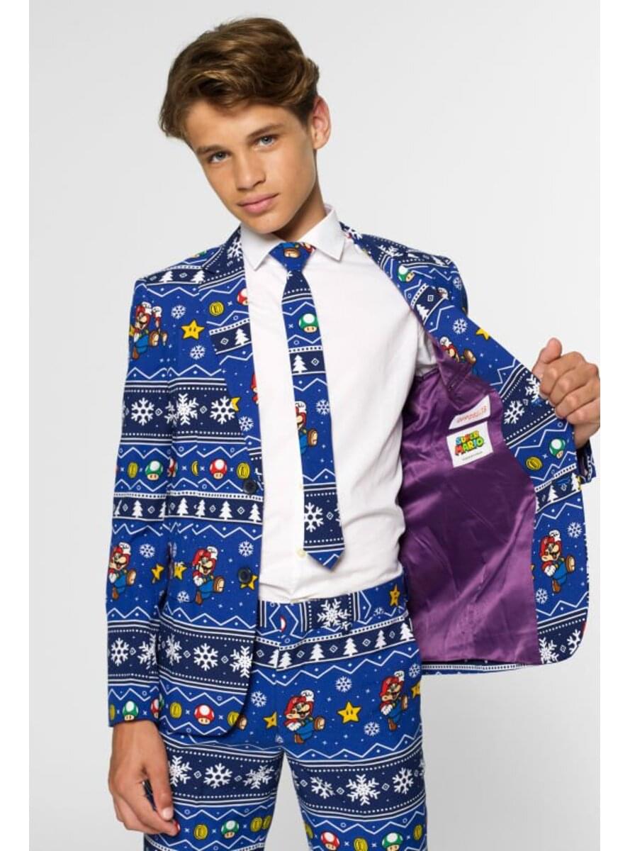 Vianočný oblek Super Mario Bros pre tínedžerov - Opposuits