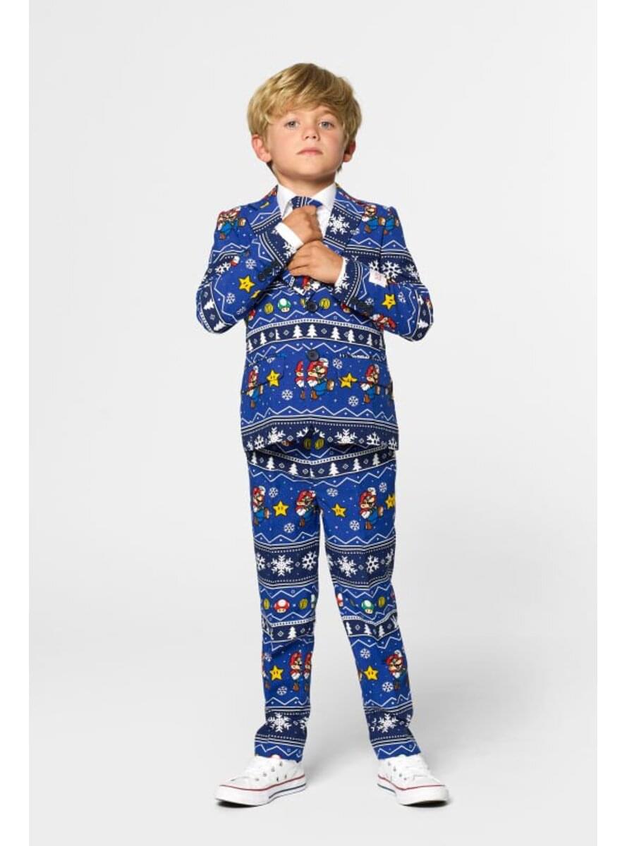 Garnitur Opposuit Super Mario Bros Christmas dla chłopców