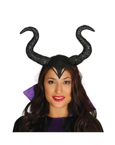 Diadema rainha malvada para mulher