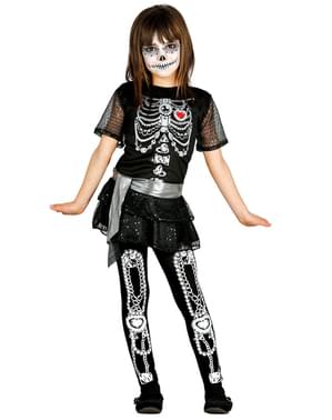 Детски костюм на скелет за Деня на мъртвите