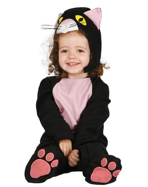 Schwarzes Katzenkostüm für Babys