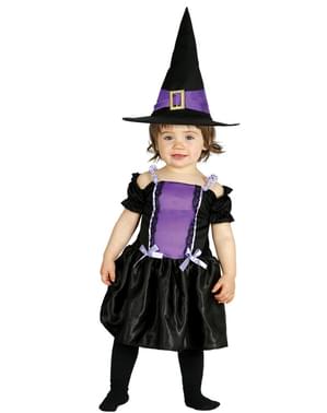 Déguisement sorcière violette bébé