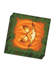 20 serviettes citrouille Halloween