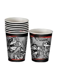 Set of 8 Halloween Zombie Cups