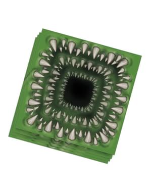 20 Serviettes en papier morsure mutante (33x33 cm)