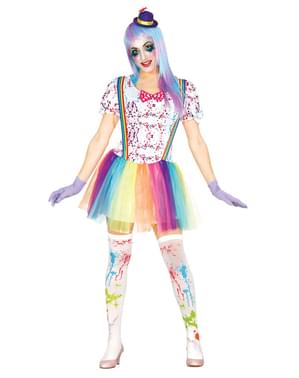 Fato de palhacinha multicolor para mulher