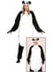 Fato de urso panda preguiçoso onesie para adulto