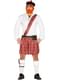 Disfraz de escocés tradicional para hombre