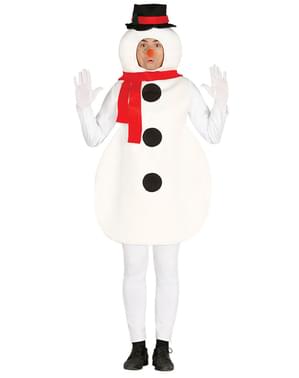 Costume da pupazzo di neve divertente per uomo