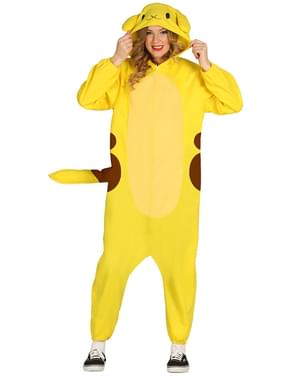 Elektrisch Pika Pika Kigurumi Kostüm für Erwachsene