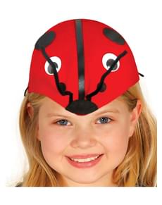 Chapéu de joaninha para menina