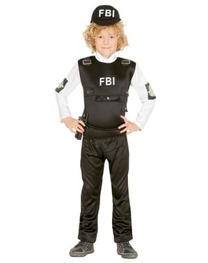 Gyermek FBI rendőrségi jelmez