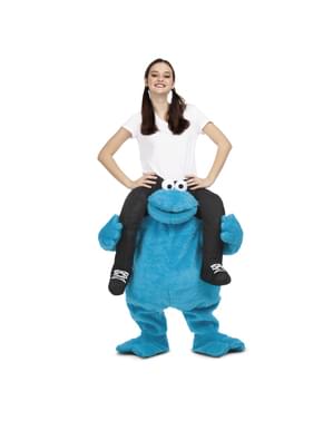 Cookie Monster Sesame Street Ride On Costume for Adults