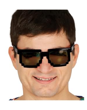 Occhiali effetto pixel per adulto