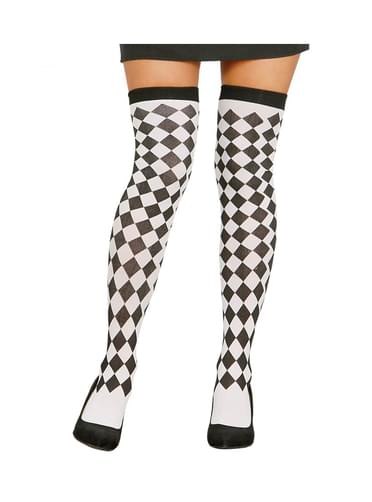 Meias de arlequim para mulher