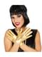 Kurze goldene Handschuhe für Erwachsene