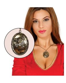 Wolfs Anhänger gold für Erwachsene