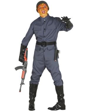 Disfraz de soldado zombie para hombre