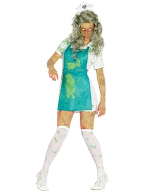 Kadın zombi biyolog kostüm