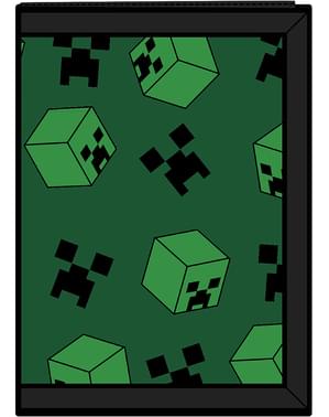 Carteira Creeper Minecraft verde