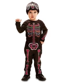 Costume da scheletro giorno dei morti per neonato