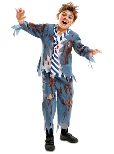 Boy's Zombie Schoolboy Costume. Express delivery | Funidelia