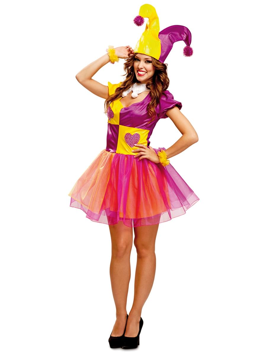 Womens Jester Costume. Express delivery Funidelia