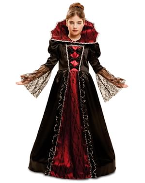 Disfraz de vampiresa elegante para niña