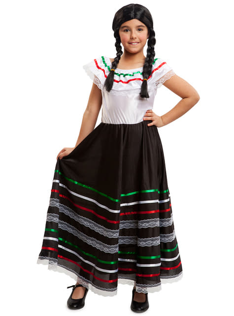 Costume da messicana Frida Kalho per bambina