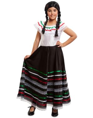 Costume da messicana Frida Kalho per bambina