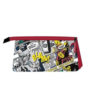 Estojo Marvel com três compartimentos