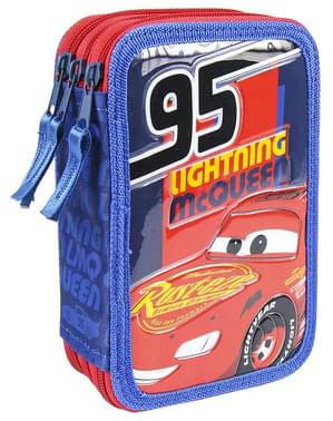 Estuche de 3 cremalleras de Cars 3 - Disney