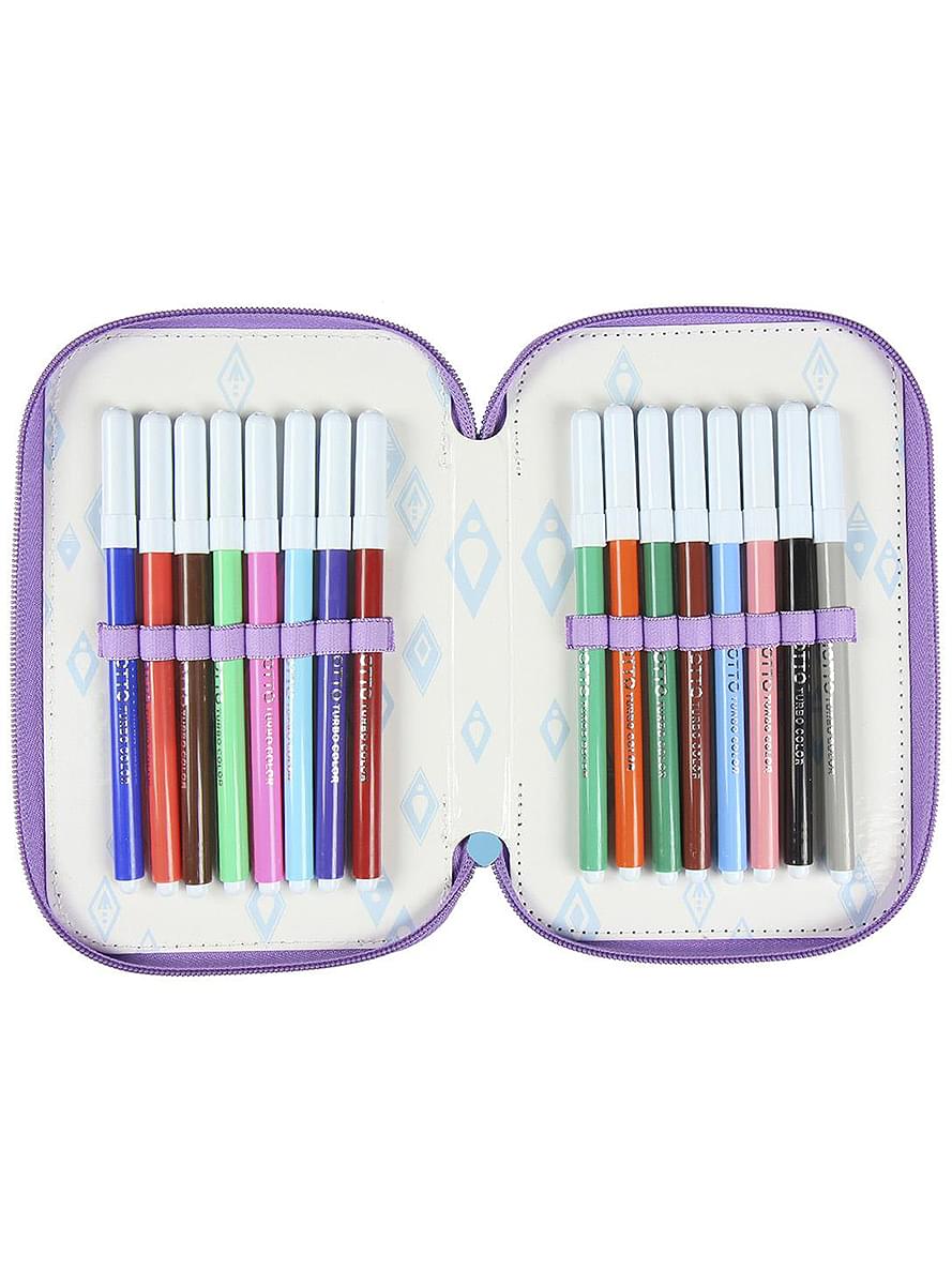Frozen 2 Pencil Case with 3 Compartments - Disney