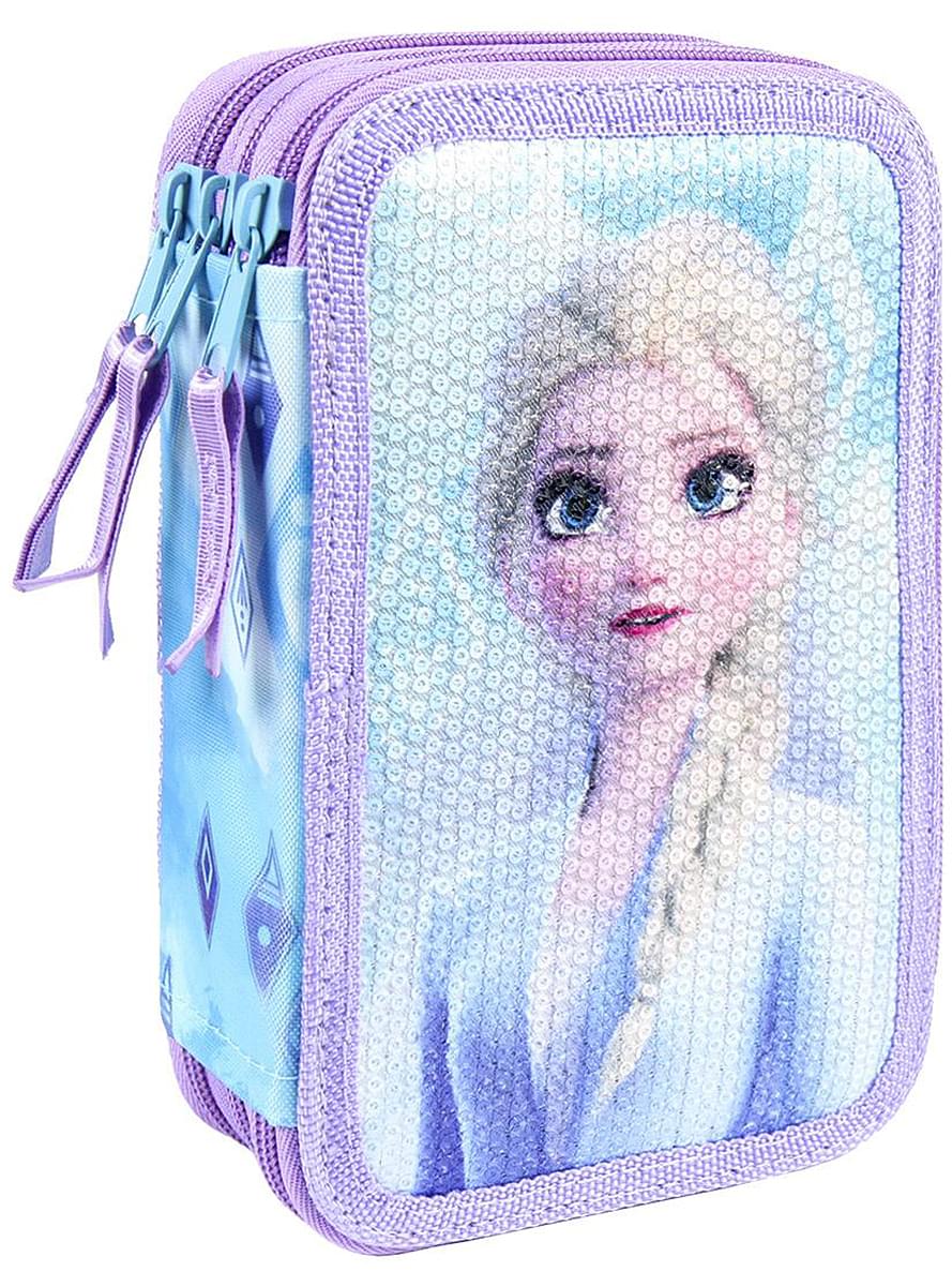 Frozen 2 Pencil Case with 3 Compartments - Disney
