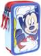 Mickey Mouse Pencil Case with 3 Compartments - Disney