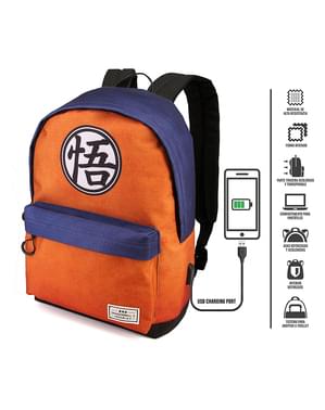 Ghiozdan Dragon Ball portocaliu și albastru