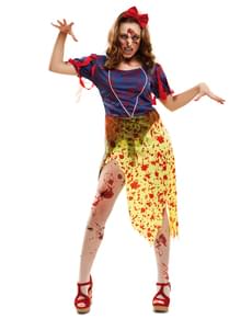 Déguisement princesse des neiges zombie femme