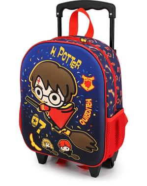 Mochila com rodas 3D Harry Potter Quidditch infantil