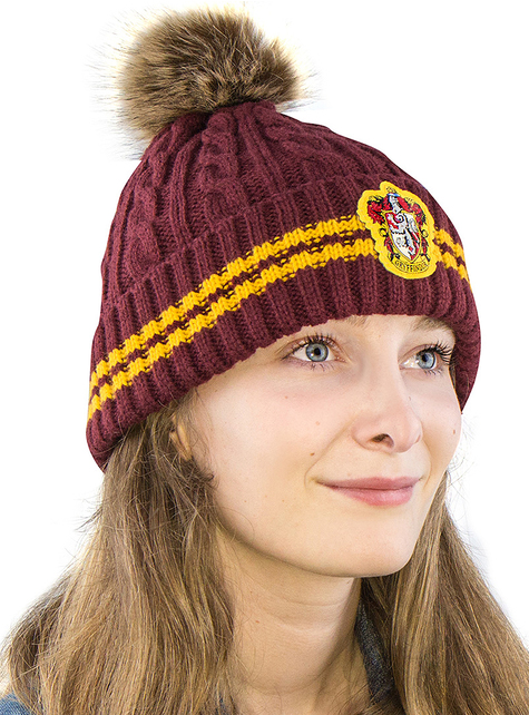 Gryffindor Beanie hat with Pompom - Harry Potter