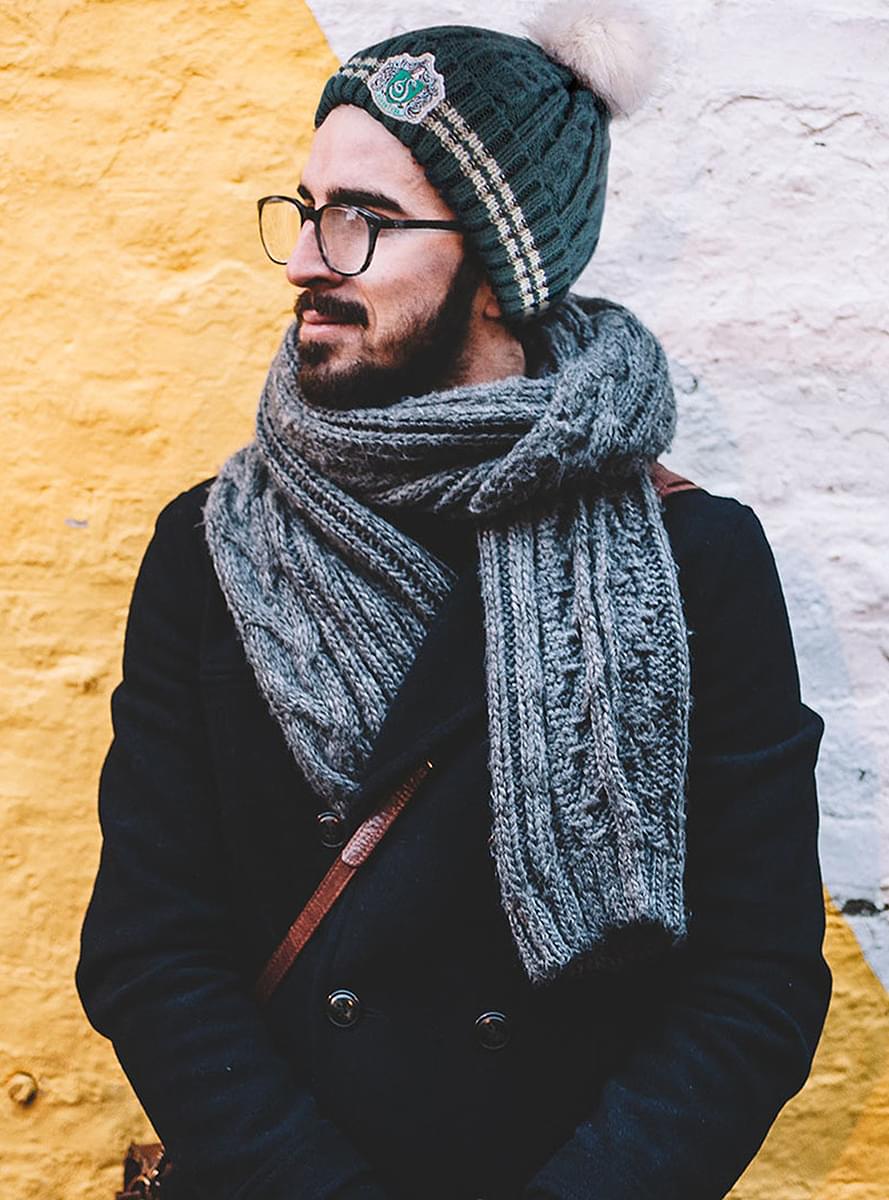 Slytherin Beanie hat with Pompom - Harry Potter