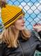 Gorro Hufflepuff sa pompom - Harry Potter