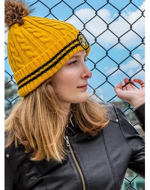 Gorro Hufflepuff com pompom - Harry Potter