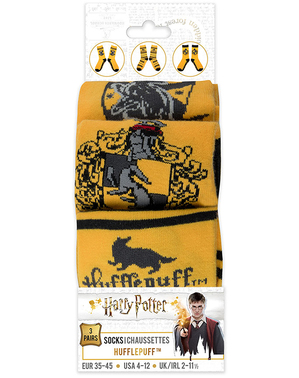 Хафълпаф Чорапи (опаковка от 3) - Хари Потър
