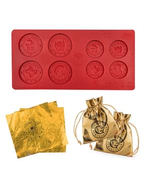Stampo in silicone Harry Potter delle Monete Banca dei Maghi Gringott per cioccolato